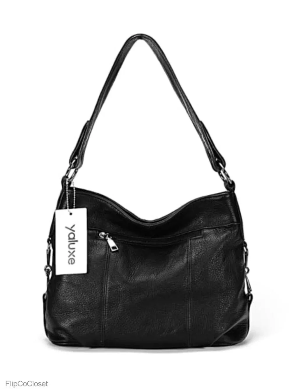 Genuine Leather Hobo Shoulder Bag Convertible Crossbody Purse